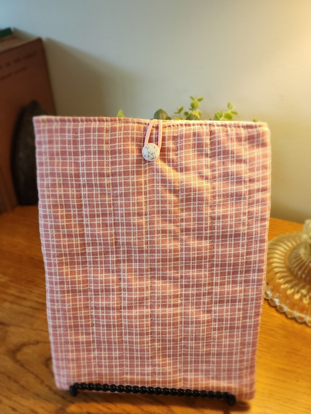 Pink Plaid Kindle Fire Sleeve